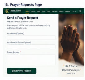 Hands in prayer